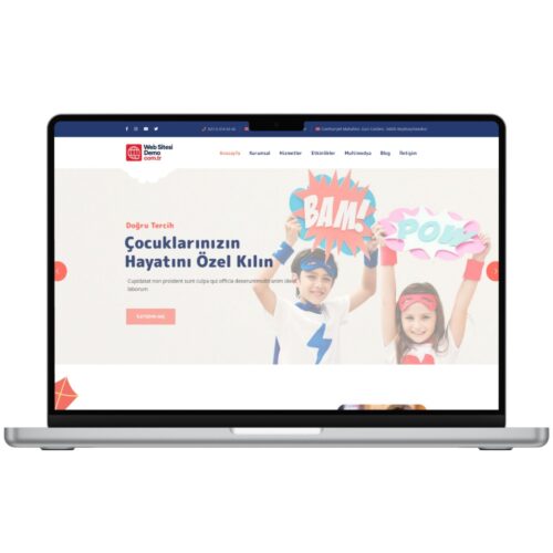 Hazır Anaokulu ve Okul Web Sitesi V1